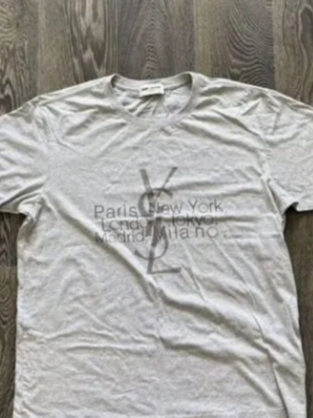 Yves Saint Laurent YSL Cities Logo T-Shirt